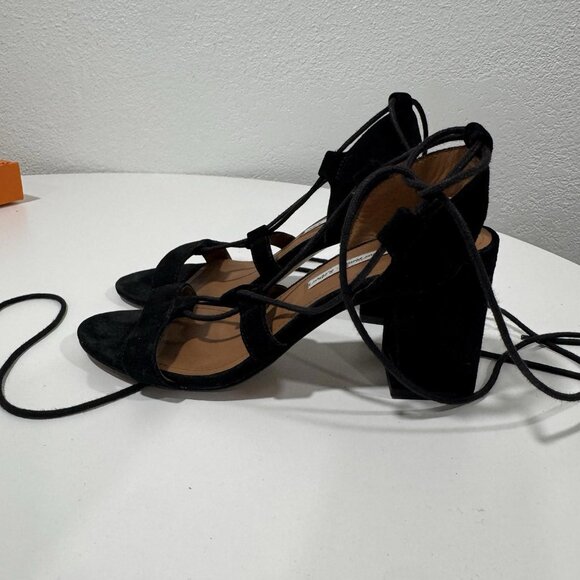 & OTHER STORIES  Lace-Up Sandals Block Heel Open Toe 37 (6.5)‎ - Picture 8 of 9
